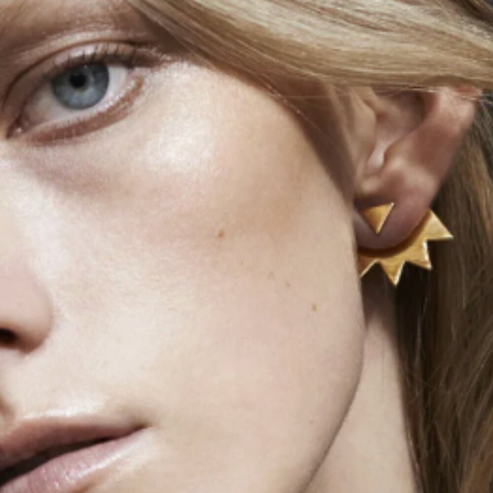 Katrine Kristensen “Chainsaw” Earrings + Bonus Pair • Gold